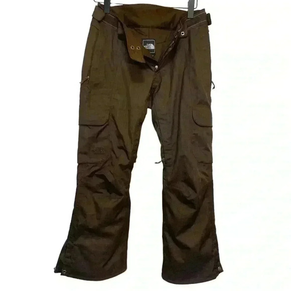North Face  NWOT Women’s Small,Brown Ski pants w RECCO, pockets galore - Picture 1 of 14